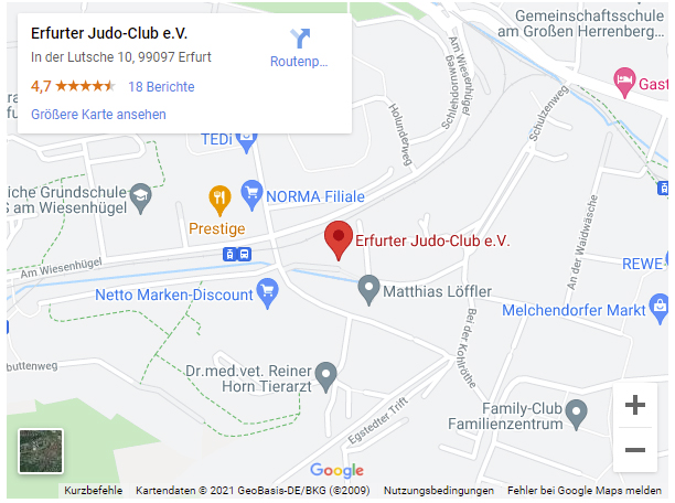 Anfahrt Erfurter Judo-Club e.V.